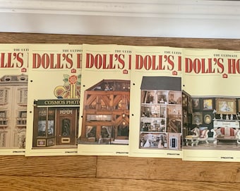 Vintage, Deagostini, The Ultimate Dolls House, Escala 1:12, Casa de muñecas, Coleccionable, Revistas, No 16-20, Miniaturas, Artesanía, Referencia