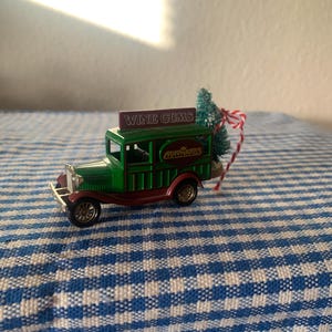 Altered, Vintage, Lledo, Days Gone, Maynards Wine Gums, Advert, 1934, Dennis, Delivery, Van, Collectible, Christmas Tree, Ornament, Dad, Men