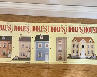 Vintage, Deagostini, The Ultimate Dolls House, Escala 1:12, Casa de muñecas, Coleccionable, Revistas, No 51-55, Miniaturas, Artesanía, Referencia
