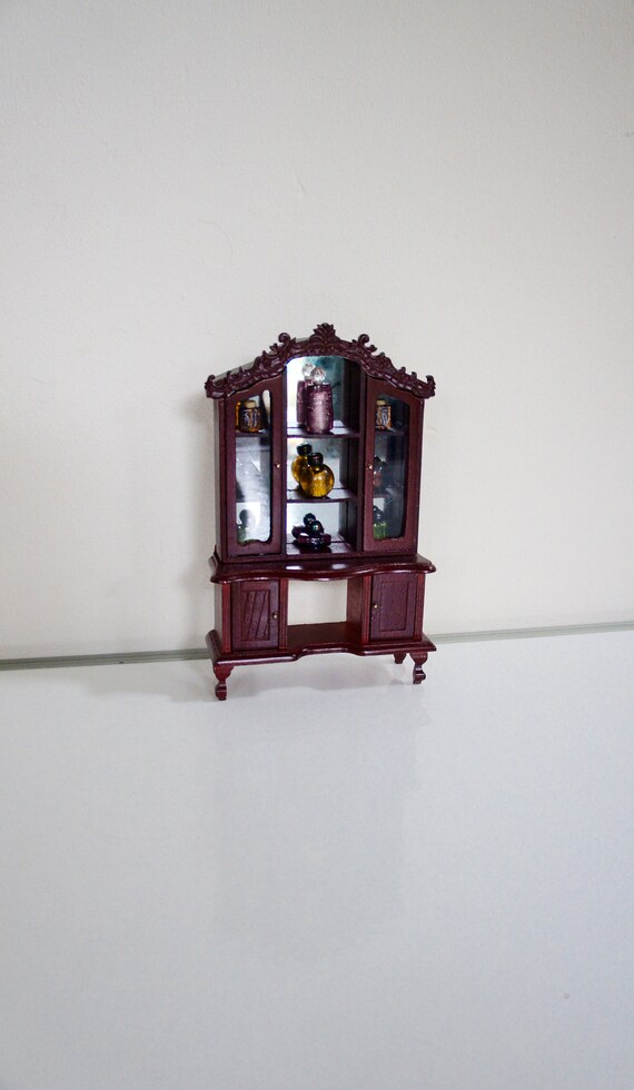 1 12th Scale Dolls House Miniature Mirrored Back Display Etsy