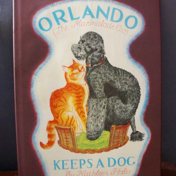 Vintage, 1990, Orlando The Marmalade Cat, Keeps A Dog, By Kathleen Hale, Illustrations, Large, Hardback, Book, Fiction, Fantasy, Gift, Son