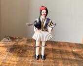 Vintage, 1950s, Souvenir, Doll, In, Greek, Folk, European, Men s, Dance, Costume, Male, Figure, Collectible, Scale Model, Figurine, Present