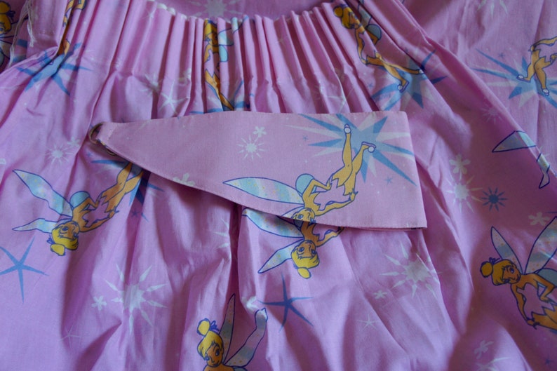 Girl Tinkerbell Vintage Bedroom Pair Of Pink Home With Fairy Disney Curtains Daughter Peter Pan ...