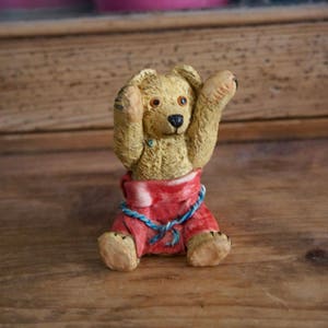 Adorable Vintage Collectible Colour Box Teddy Bear Figurine By Peter Fagan, Display, Gift, Collectible, Friend