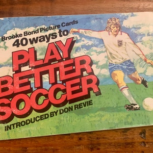 Vintage, Brooke Bond, Bildkarten, 40 Möglichkeiten, besser Fußball zu spielen, Album, Sammlerstück, Tee, Karten, Full Set, Brooke Bond, PG Tipps, Retro