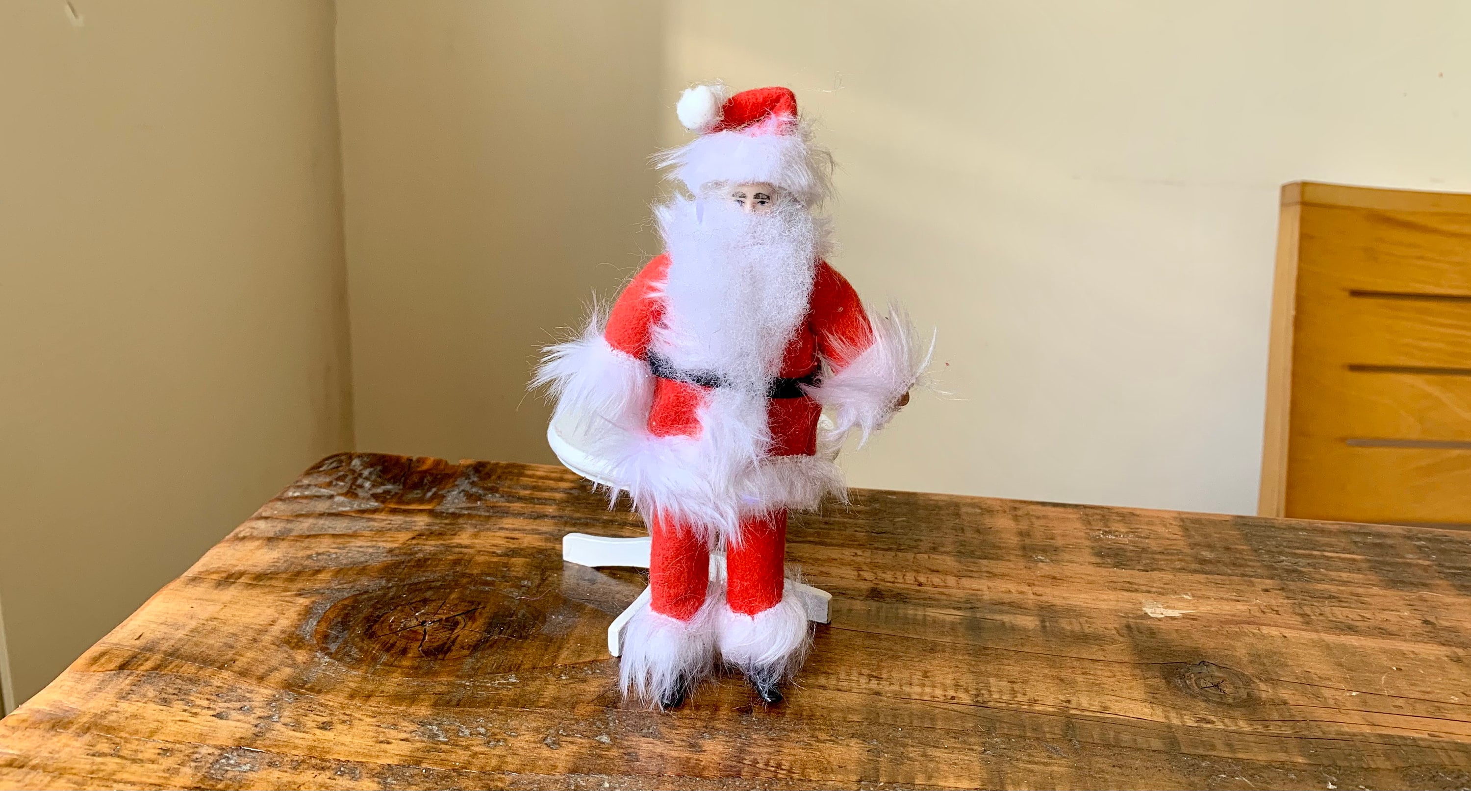 Real fur hotsell santa suit