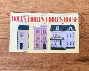 Vintage, Deagostini, The Ultimate Dolls House, Escala 1:12, Casa de muñecas, Coleccionable, Revistas, No 68, 69, 70, Miniaturas, Artesanía, Regalo