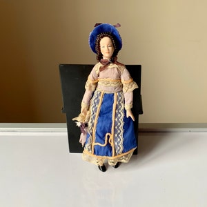 Vintage, Del Prado, 1:12th Scale, Dolls House, Figurine, Doll, Victorian, Edwardian, Lady, Woman, With Parasol, Scale Model, Miniature, Gift