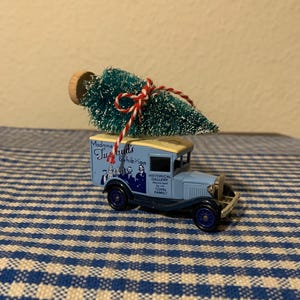 Altered, Vintage, Lledo, Days Gone, Madame Tussaud’s Exhibition, 1934, Model A Ford, Delivery, Van, Collectible, Christmas Tree, Ornament