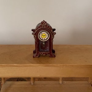 Vintage, 1:12th Scale, Dolls House, Mantle, Clock, Ornament, Display, Miniatures, Collectible, Scale Model, Gift, Daughter, Sister, Friend
