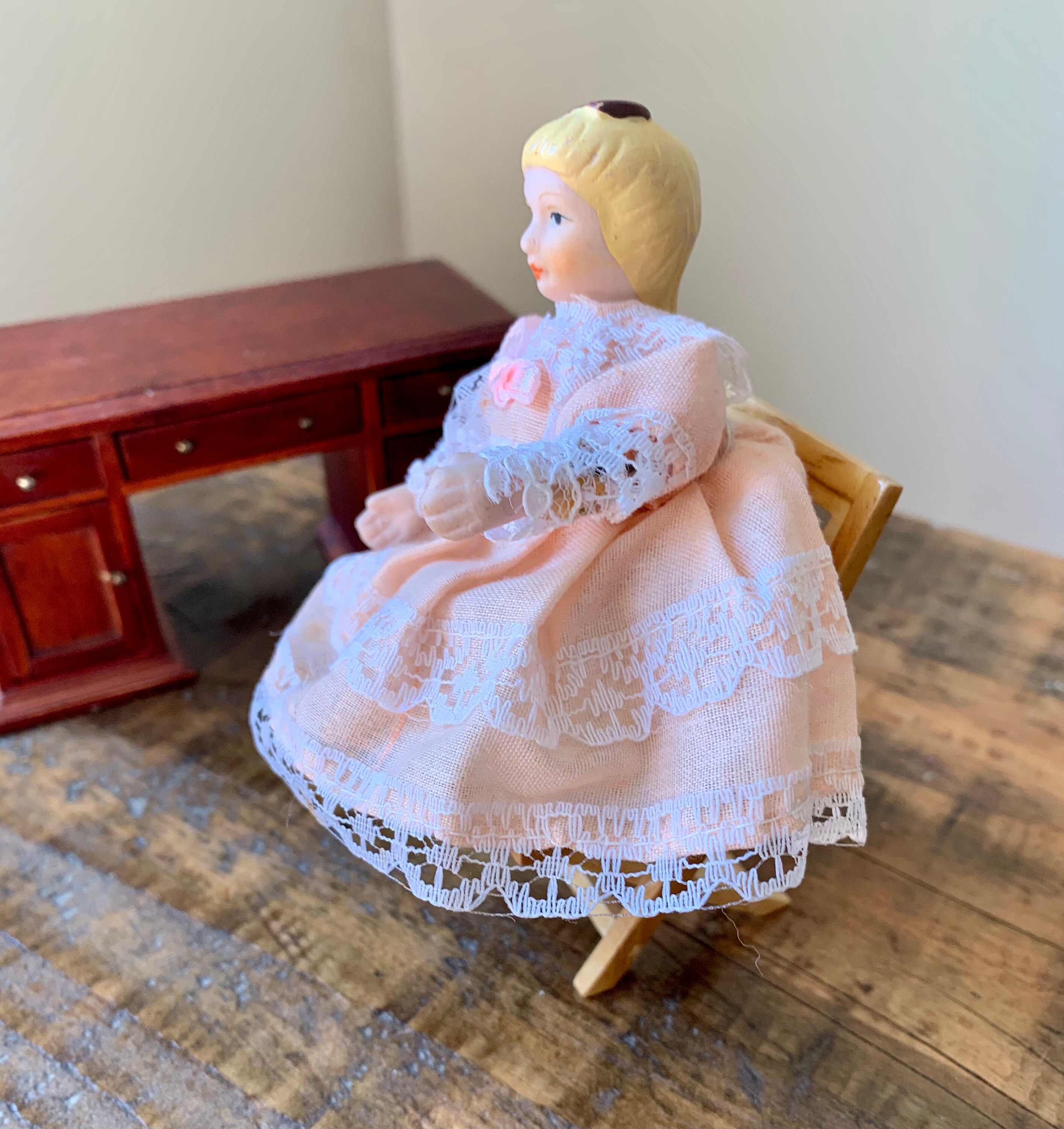 Vintage 1:12th Scale Victorian Dolls House Figurine Doll | Etsy