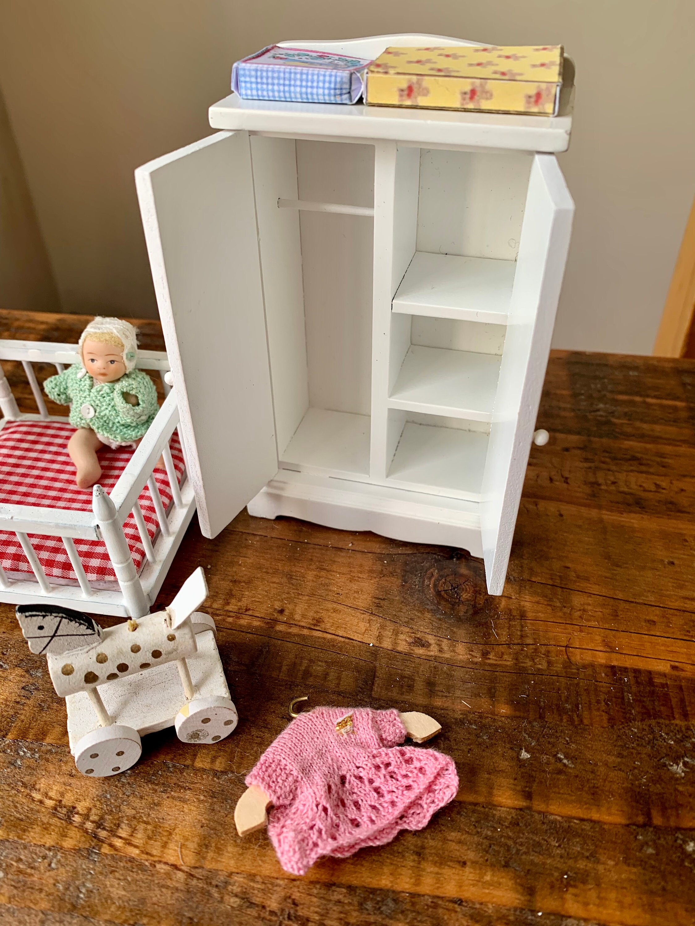 Bambole Reborn Bamboline Vestite In Bianco Per Casa Delle Bambole - Foto 5