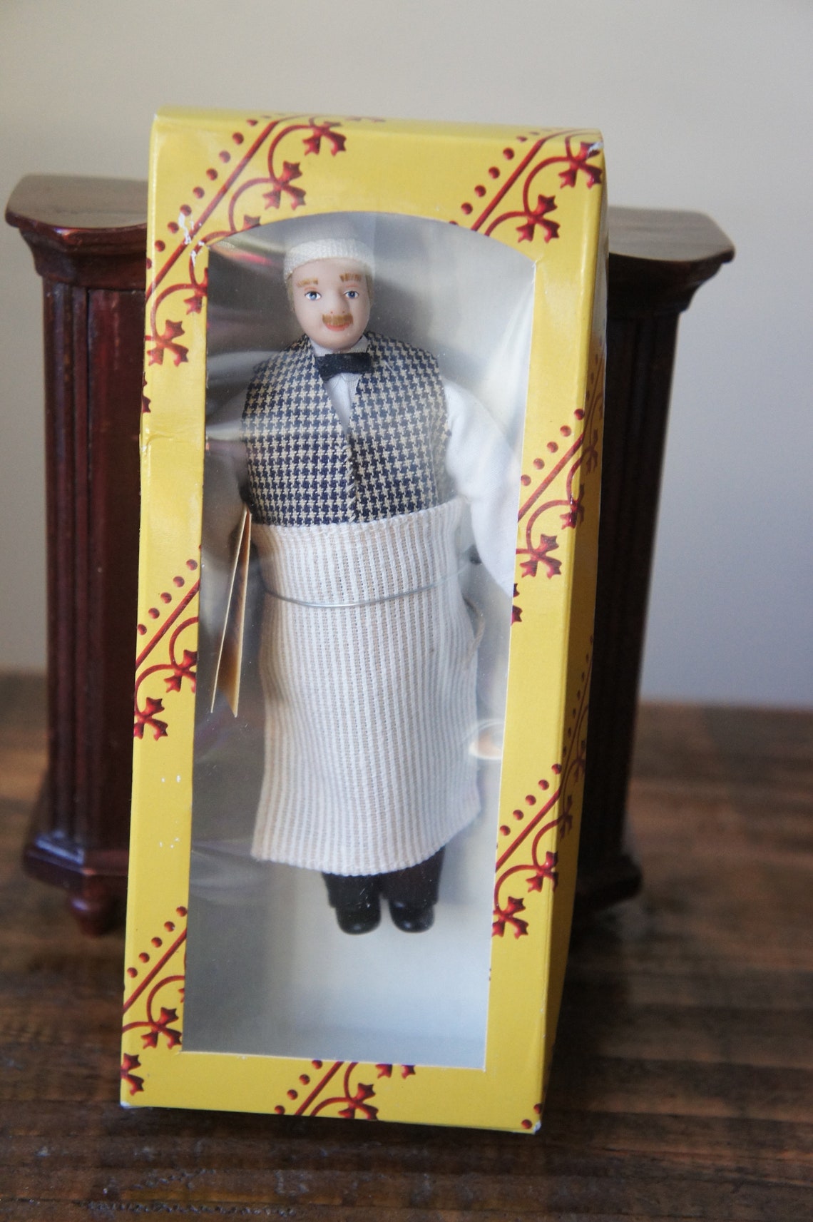 Vintage 112th Scale Boxed Dolls House Figure Man Baker Etsy