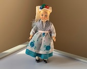 Pretty, Vintage, 1960s, Souvenir, Fabric, Doll, In, Colourful Floral, Folk, European, Costume, Figure, Collectible, Gypsy, Romany, Gift, Mum