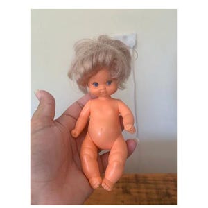 Vintage, 1960, 1970, Plástico, Menina, Boneca, Com Cabelo Loiro Longo, Retro, Colecionável, Brinquedo, Estatueta, Presente, Infância, Presente, Hong Kong