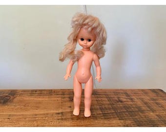 Poupée Jesmar Vintage 37cm - Blonde Cheveux Longs + 2 Tenues Complètes (Espagne 1980)