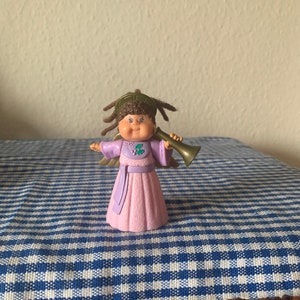 Vintage, 1992, Cabbage Patch Kids, Escala 1:12, Casa de muñecas, Plástico, Figura, Muñeca, Niño, Niña, En, Ángel, Vestido, Figura, Modelo a escala