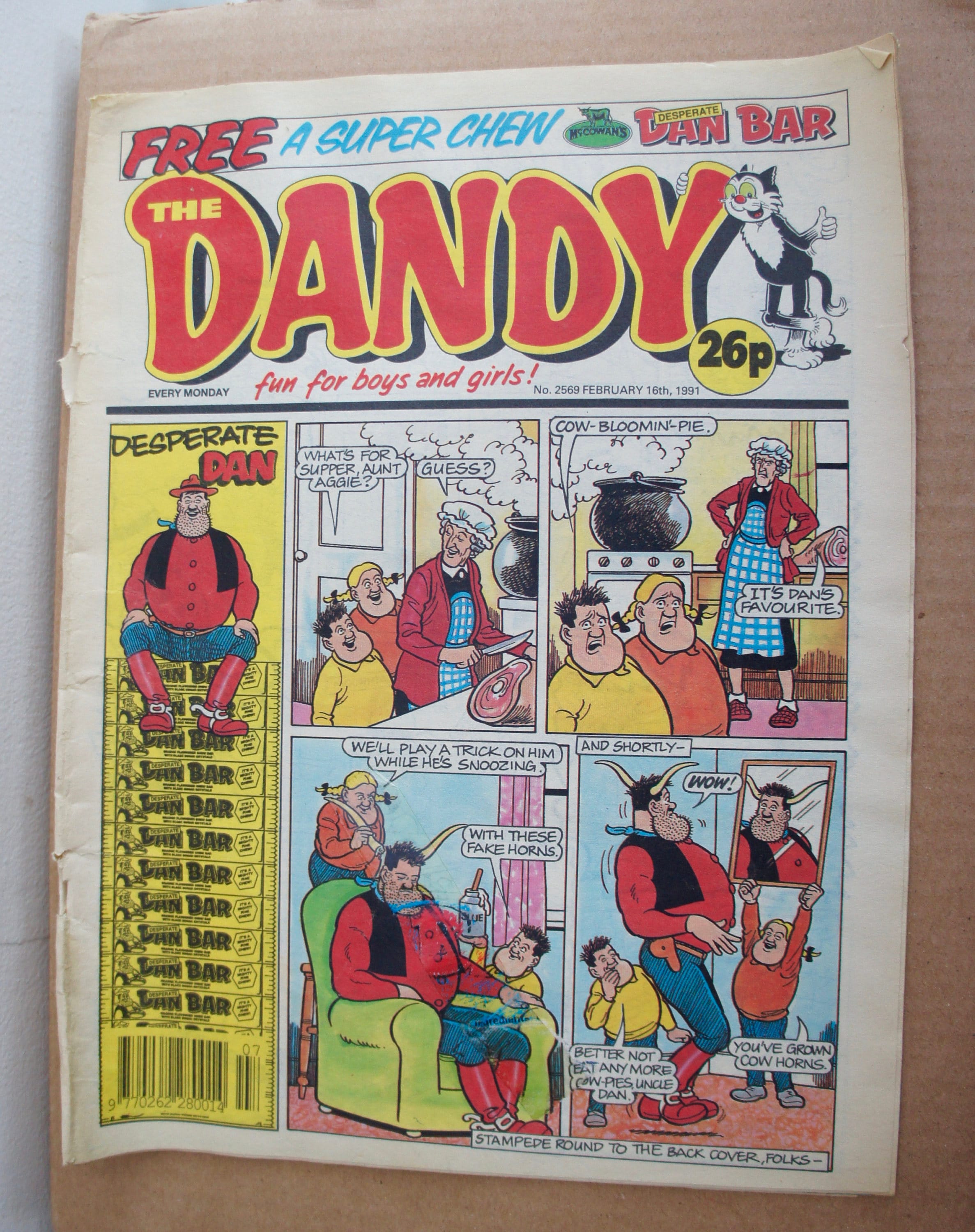 Vintage, 1991, the Dandy, Comic, No. 2569, Magazine, - Etsy Denmark