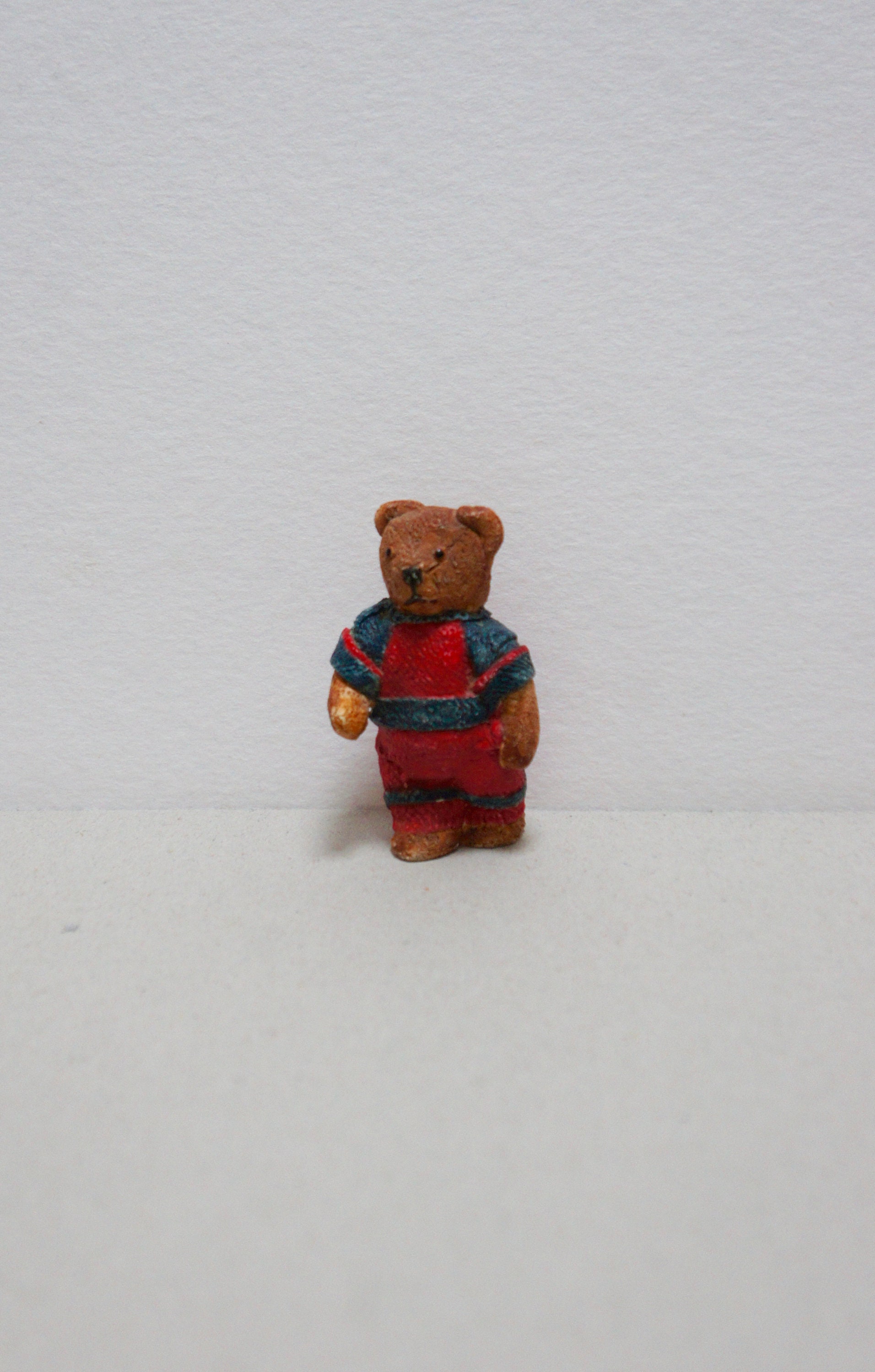 Miniatures Art & Collectibles Dolls House Bears Teddy Vintage In Blue