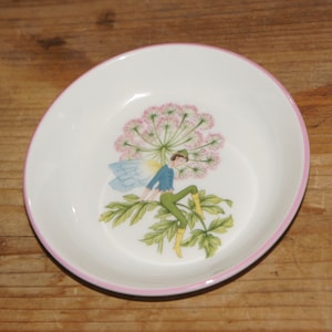 Jahrgang, 1982, Royal Worcester, Verzauberung, feinen Knochen China, Trinket-Teller, Sammlerstück, Teller, Fee, Pixie, Fantasy, MadeIn England, Geschenk