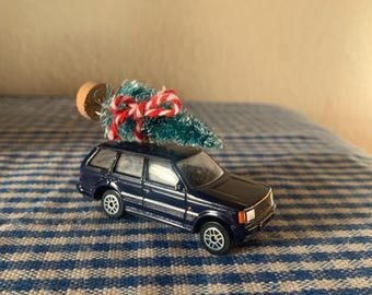 Altered, Land Rover, Range Rover, 4x4, Toy, Collectible, Car, With Christmas Tree, Ornament, Decoration, Stocking Filler, Secret Santa, Gift