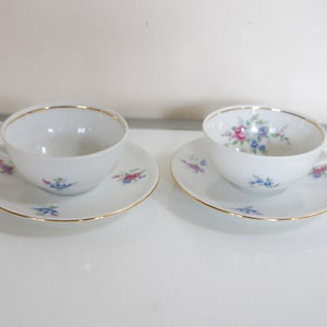 Vintage, Rhenania, Duisdorf, Miniatura, Niños, Muñecas, Porcelana, Floral, Tazas de Té, Coleccionable, Regalo, Madre, Hija, Hermana, Esposa, Nan