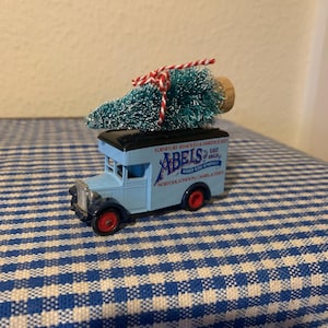 Altered, Vintage, Lledo, Days Gone, Abels, East Anglia, Advertising, 1934, Dennis, Delivery, Van, Collectible, Christmas Tree, Ornament, Men