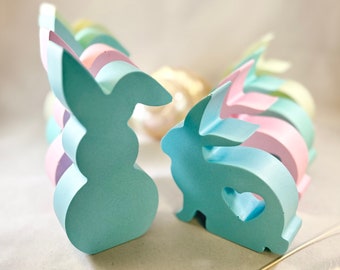 Easter decoration ideas/Easter bunny decoration/decorative bunny large/Easter decoration/Easter decoration table/bunny decoration/pastel decoration/bunny concrete look/approx. 12 and 9.3 cm high