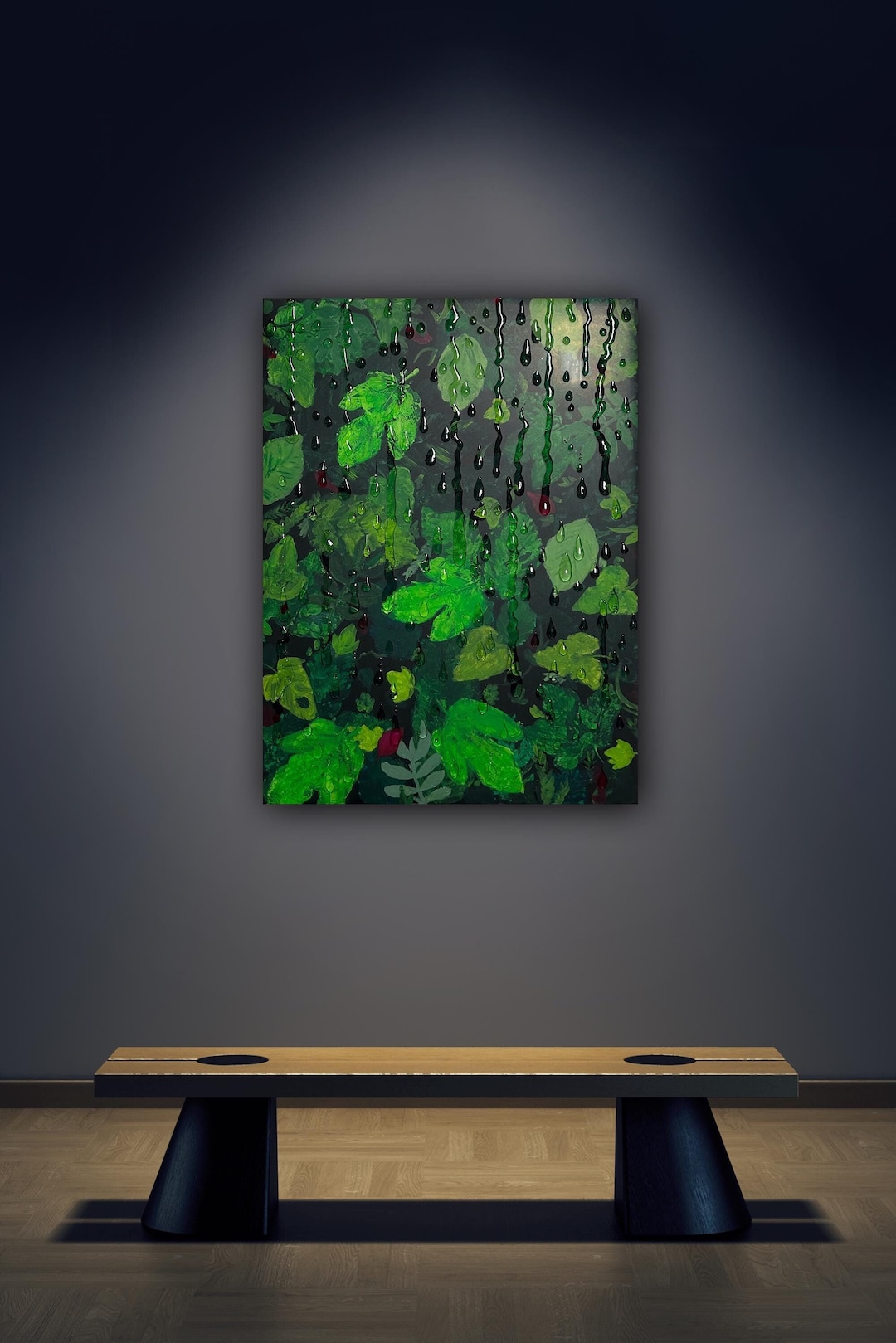 Green Paintings/mini Artwork/green Wall Artwork/abstract Artwork/small ...