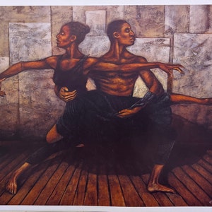 The Dance, African American art, African American ballet, African American couples, African American bodies, African American home decor