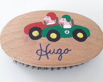 Personalised Military BOYS BRUSH Racing Cars