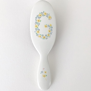 MASON PEARSON HAIRBRUSH with personalised initial flower design