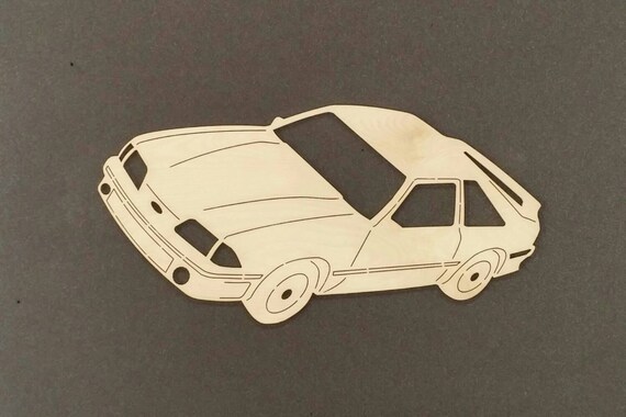 Arte De Pared De 1990 Mustang Coches Madera De Abedul Etsy