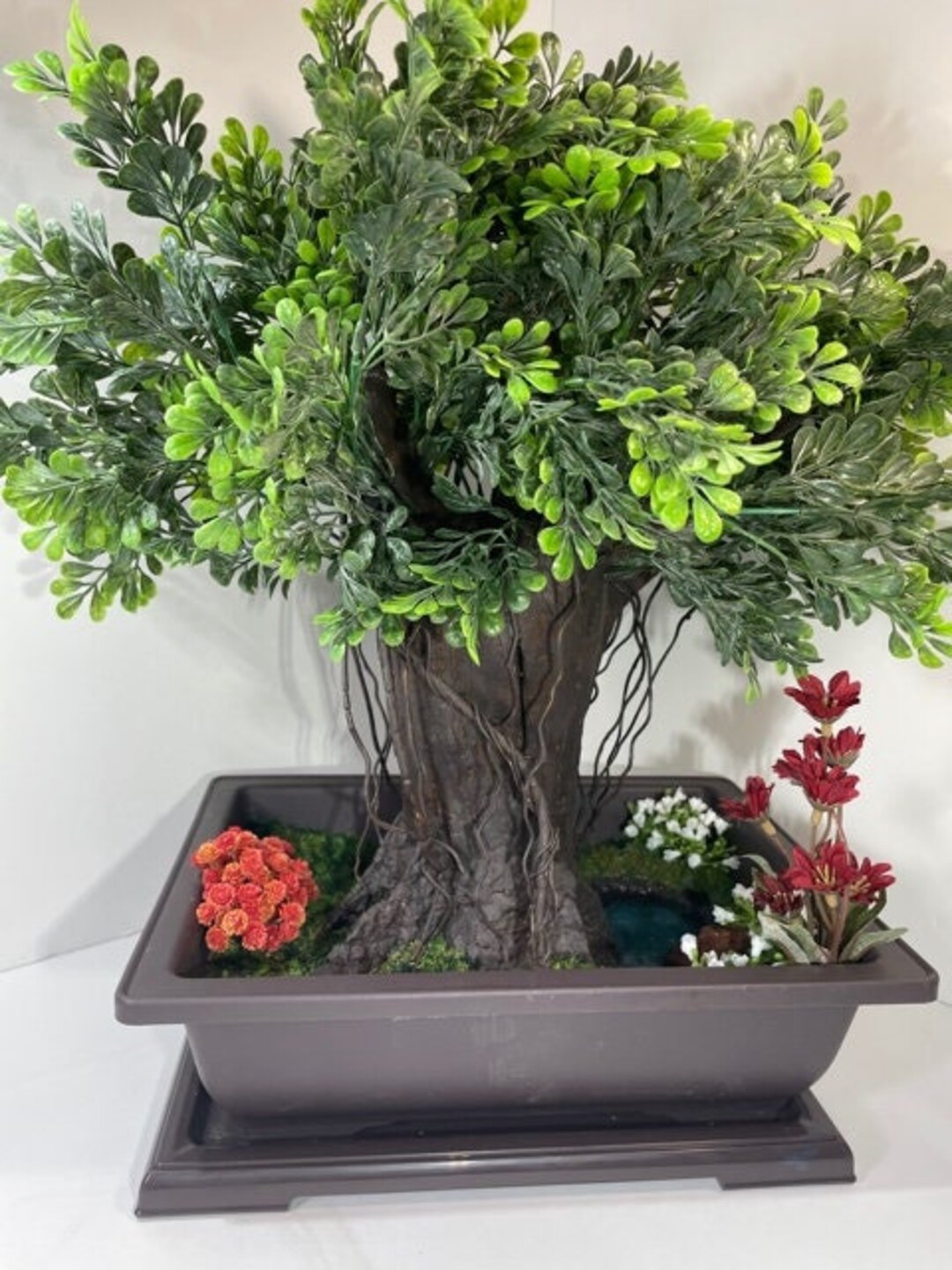 Banyanlike Artificial Bonsai Tree Etsy