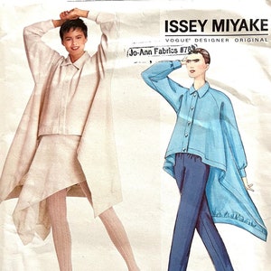 Issey Miyake Top Skirt Pants Vogue Designer Original sewing pattern 2572 Shirt size 14-16-18 uncut