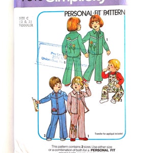 Toddler coveralls and Shirt Sewing Pattern Simplicity 7816 Child Jumpsuit Size 2-3 uncut