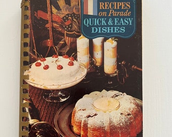 Cookbook Recipes on Parade Quick Easy Dishes Military Officers Wives Recipes