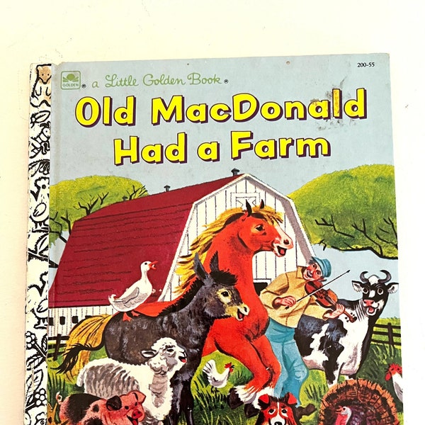 Old MacDonald Had a Farm Stories Hardcover Book, Vintage Childrens Books 1975