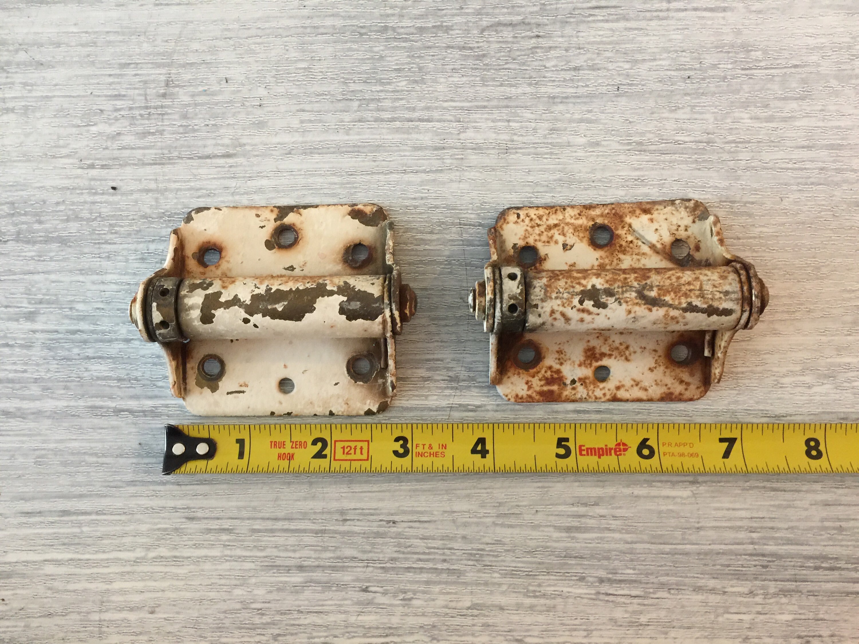 Vintage Spring Hinges Swinging Door Hinge Old Brass Plate Etsy