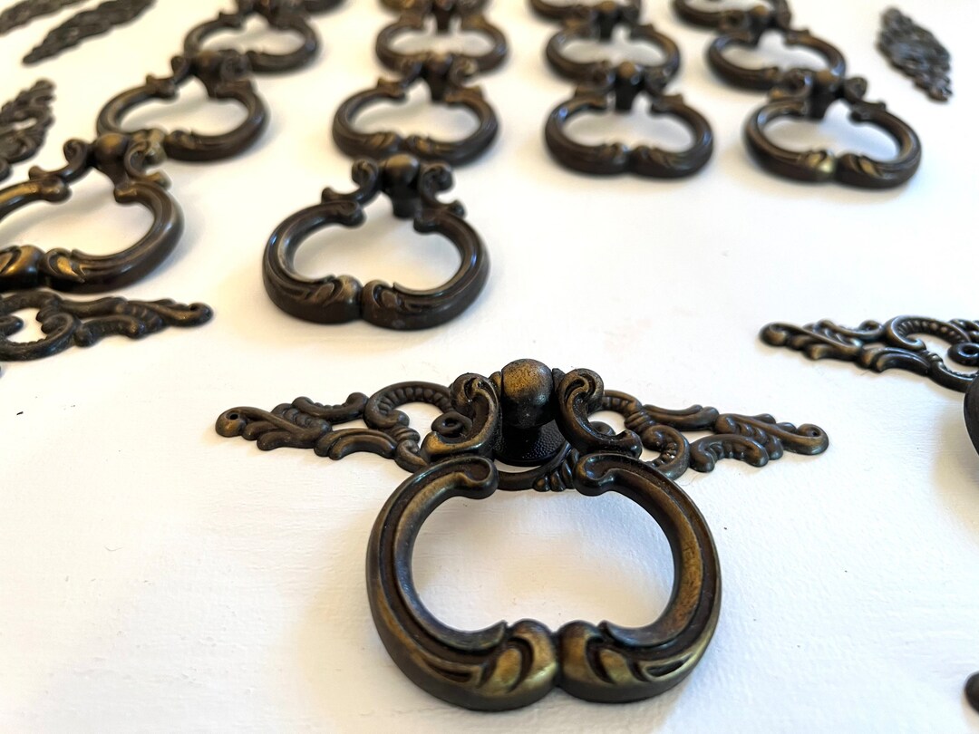 Mid Century Drawer Pulls Vintage Knobs Dresser Handles Etsy