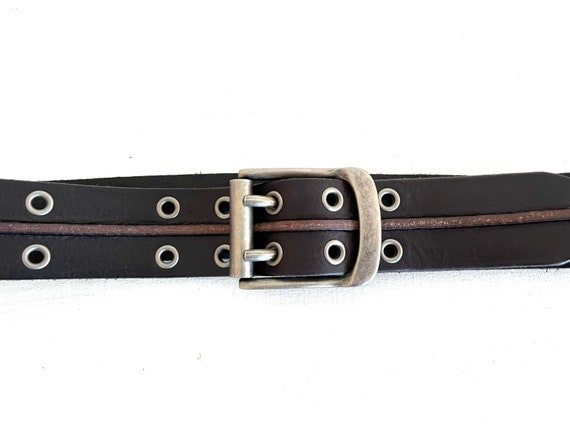 Black Leather Belt Levi display picture 3