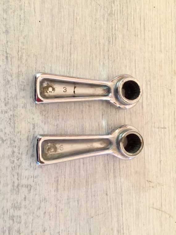 Chrome Faucet Handles Hot And Cold Water Knobs Bathroom Sink Etsy