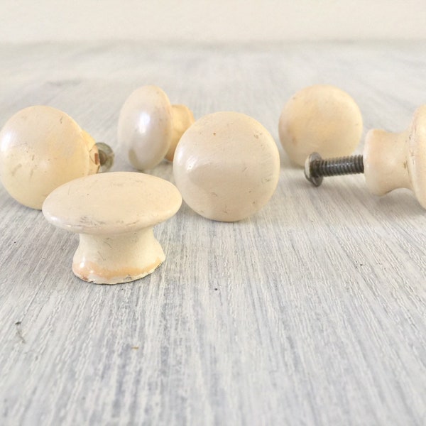 Wooden Mushroom Knobs Etsy