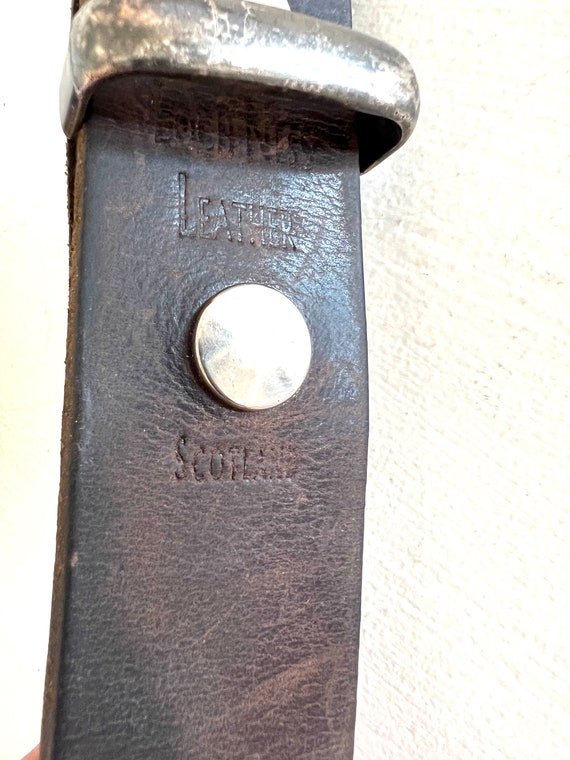 Leather Belt Vintage Brown  Genuine Leather Belt,… - image 2