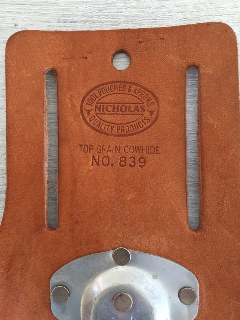 Leather Tool Belt Hammer Ring Thick Leather Tool Belt Vintage Carpenters Belt Bag Tool Box Top Grain Cowhide