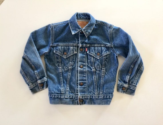 Levi Jacket Boys Size 10 Vintage 1980's Levis Lev… - image 1