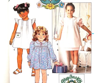 Cabbage Patch Kids A-line Dress Sewing Pattern 6595 Size 5 uncut