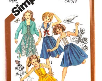 Cinderella Dress Simplicity Sewing Pattern 5468 Girls Dress Children's Size 12 uncut