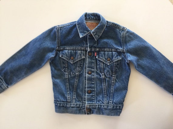 Levi Jacket Boys Size 10 Vintage 1980's Levis Lev… - image 7