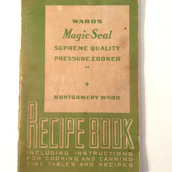 Pressure Cooker Book Etsy